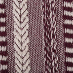 DII Braided Striped Decorative Throw Blanket, 50x60, BlackBerry