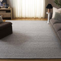 SAFAVIEH Area Rug 10x14 - Natura Collection - Large - Silver, Handmade Wool Blend, Textured Design, Ideal for Living Room, Bedroom, Dining Space (NAT425G)