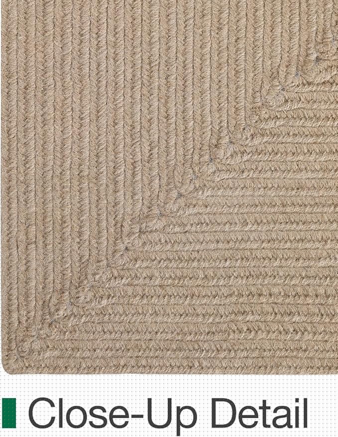 LUMI 6x9 Jute Area Rug for Living Room, Natural Handwoven Rugs Non Slip, Farmhouse Braided Carpets No Shedding for High Traffic, Dining Room, Indoor, Outdoor, Patio