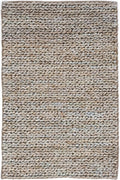 Dash & Albert Jute Handwoven Seaglass Rug, 2.5 X 8 Feet, Blue Solid Pattern