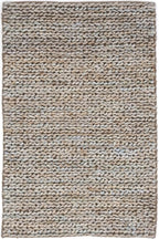 Dash & Albert Jute Handwoven Seaglass Rug, 2.5 X 8 Feet, Blue Solid Pattern
