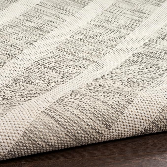 Nourison Home Positano Grey Ivory 2' x 6' Area Rug - Easy Clean, Non Shedding, Bed Room, Living Room, Dining Room, Kitchen (6' Runner)