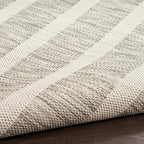 Nourison Home Positano Grey Ivory 5' x 7' Area Rug - Easy Clean, Non Shedding, Bed Room, Living Room, Dining Room, Kitchen (5' x 7')