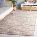 SAFAVIEH Cape Cod Collection Accent Rug - 4' x 6', Natural & Light Blue, Handmade, Braided Design, Ideal for The Living Room, Bedroom, Dining Room (CAP151L-4)