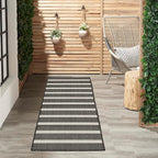 Nourison Home Positano Black Ivory 2' x 6' Area Rug - Easy Clean, Non Shedding, Bed Room, Living Room, Dining Room, Kitchen (6' Runner)