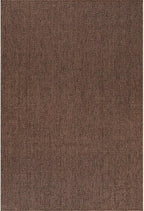 CAMILSON Easy Jute Rug 9x12, Indoor Outdoor Brown Color Fiber Area Rugs for Living Room Patio and Kitchen Rug, Solid Boho Woven Design, Easy-Cleaning, Washable Outside Carpet Alfombras (9 x 12)