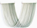 QULBUJ Dip Dye Large Macrame Wall Hanging Tie-Dye Yarn Tapestry Home Boho Wall Decor Ombre Art Headboard Bedroom Living Room 52" Wx34 L,Green