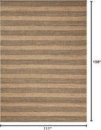 Loloi Chris Loves Julia Judy Collection JUD-06 Natural/Chocolate 9'-3" x 13' Area Rug