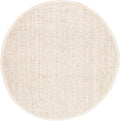 SAFAVIEH Natural Fiber Collection 11' Round Ivory NF730A Handmade Farmhouse Premium Jute Area Rug