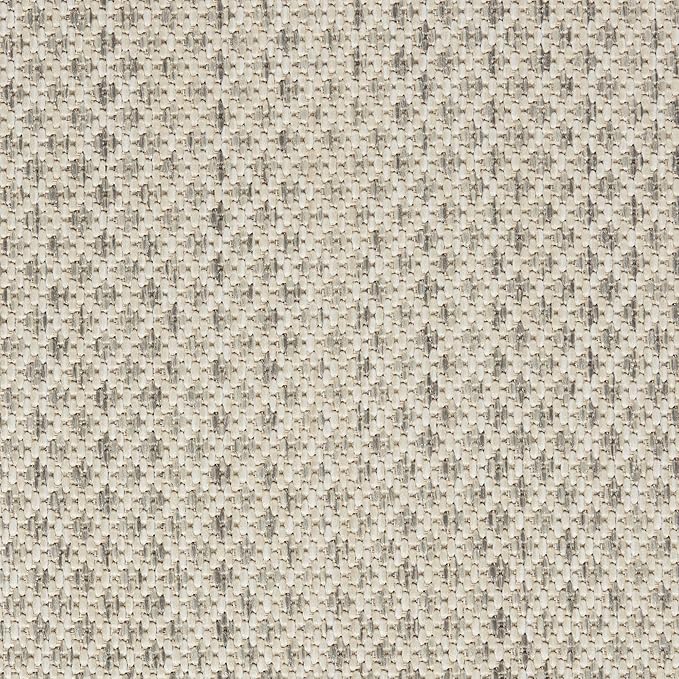 Nourison Home Courtyard Ivory Silver 2'2" x 12' Area Rug - Easy Clean, Non Shedding, Bed Room, Living Room, Dining Room, Kitchen (12' Runner)