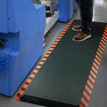 FEATOL Anti Fatigue Mat Industrial, Ergonomic Standing Floor Mat for Work for Stand -Safety Support for Leg & Back Pain(Orange Border, 20" x 59", 2PC)