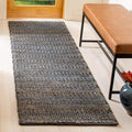 SAFAVIEH Natural Fiber Collection Runner Rug - 2'3" x 8', Grey, Handmade Jute, Braided Woven Design, Ideal for Living Room, Bedroom (NF212G)