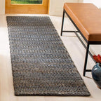 SAFAVIEH Natural Fiber Collection Runner Rug - 2'3" x 8', Grey, Handmade Jute, Braided Woven Design, Ideal for Living Room, Bedroom (NF212G)