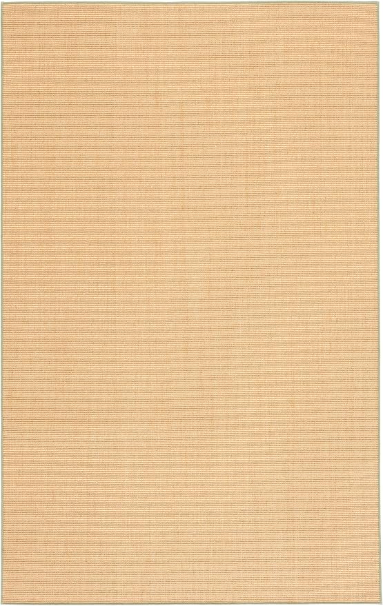 Martha Stewart x SAFAVIEH Area Rug Collection - 4' x 6', Natural & Green, Sisal & Jute, Farmhouse Style, Ideal for Living Room, Foyer, Bedroom, Accent Space (MSR9501E)