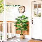 Der Rose 44" Tall Fake Plants with Basket Large Artificial Monstera Plants Indoor, Easy Assembly Faux Tree for Outdoor Office Living Room Bedroom Home Apartment Decor