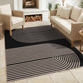 GarveeHome Modern Rainbow Easy Jute Rug 5x7, Washable Area Rugs for Living Room Bedroom Farmhouse Dining Room, Contemporary Neutral Non Slip Non Shedding Floor Carpet for Office RV Patio