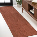 JONATHAN Y Pata Hand Woven Chunky Jute Terracotta Runner Rug, 2x8, Bohemian, Rustic, Cottage, Easy-Cleaning for Living Room, Bedroom, Kitchen, Non-Shedding (NRF102F-28)