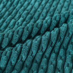 Set of 4 Teal Decorative Throw Pillow Covers 18x18 Inch Corduroy Pillow Covers for Bed Couch Sofa Living Room Soft Square Cushion Cases