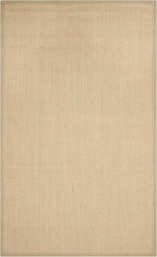 Safavieh Area Rug 6x8 - Natural Fiber Collection - Maize & Linen Color, Sisal, Woven Design with Border (NF141B)