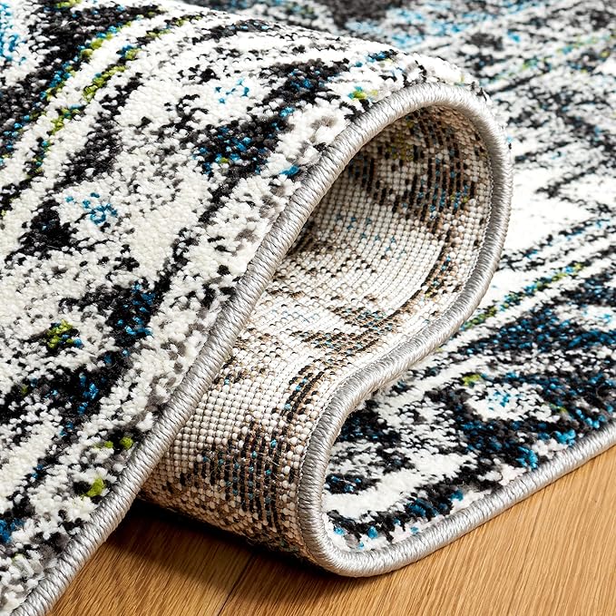 SAFAVIEH Vintage Hamadan Collection Area Rug - 10'6" x 14', Dark Grey & Ivory, Traditional Persian Design, Non-Shedding & Easy to Clean, Ideal for Living Room, Bedroom, Dining Space (VTH211H)
