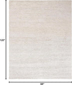 SAFAVIEH Area Rug 8x10 - Natural Fiber Collection - Large - Bleach, Handmade Jute, Braided Woven Design, Ideal for Living Room, Bedroom (NF212D)