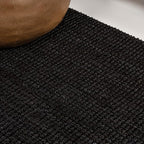 JONATHAN Y Pata Hand Woven Chunky Jute Black Runner Rug, 2x8, Bohemian, Rustic, Cottage, Easy-Cleaning for Living Room, Bedroom, Kitchen, Non-Shedding (NRF102E-28)