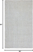 SAFAVIEH Natural Fiber Collection Accent Rug - 3' x 5', Grey, Handmade Farmhouse Jute, Ideal for High Traffic Areas in Entryway, Living Room, Bedroom (NF730F)