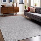 Easy Jute Rugs 8x10 Gray Color Living Room Indoor Outdoor Area Rug for Farmhouse Patio and Kitchen Rug High Traffic Washable Easy to Clean Solid Boho Woven Design Outside Carpet (8 x 10)