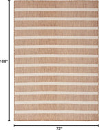 Nourison Home Positano Jute Ivory 6' x 9' Area Rug - Easy Clean, Non Shedding, Bed Room, Living Room, Dining Room, Kitchen (6' x 9')