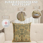 C Charlotte Home Furnishings Inc Tree of Life Light European Cushion Cover - 18 in. x 18 in. Cotton by William Morris