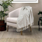Bazaar Anatolia Turkish Beach Towel – 100% Cotton, Quick Dry, Sand Free Boho Farmhouse Style for Bathroom, Travel, Camping – Oversized 71x39 Inches – Arpa Black