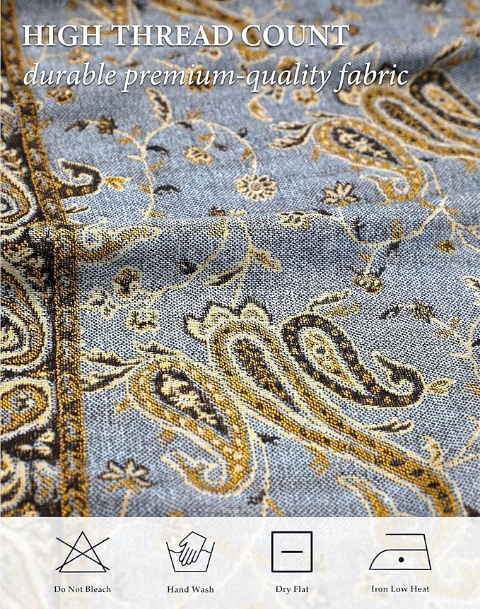 Achillea Reversible Paisley Pashmina Rave Scarf – Exotic Indian Shawls and Wraps for Evening Dresses, Festivals, All Seasons