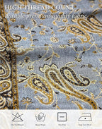Achillea Reversible Paisley Pashmina Rave Scarf – Exotic Indian Shawls and Wraps for Evening Dresses, Festivals, All Seasons
