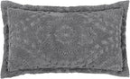 Better Trends Chenille Bedspread Set 3 Pieces Gray 100% Cotton King Size Bedspread Medallion Pattern 2 King Shams Luxurious Feel Perfect for Gifting All Seasons, Machine Washable, Rio Collection