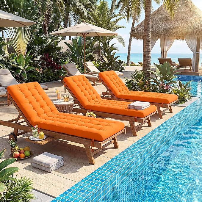 Long Floor Cushion Large Floor Cushion with Brushed Cotton 74.8 x 27.5 x 3.15 in Jumbo Lounger Pillow for Outdoor Indoor Bay Window Meditation Yoga Reading Sleeping(1 Pc,Orange)