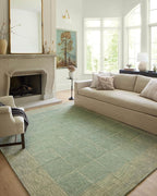 Loloi Chris Loves Julia Francis Collection FRA-02 Green/Natural 3'-6" x 5'-6" Accent Rug