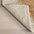 nuLOOM Pandora Diamond Jute Area Rug - 2x8 Jute Runner, Global Inspired Ivory Rug for Dining Room, Living Room, Entryway, Hallway, Kitchen