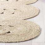 SAFAVIEH Natural Fiber Collection Runner Rug - 2'3" x 10', Ivory, Handmade Farmhouse Braided Woven Jute, Ideal for High Traffic Areas in Living Room, Bedroom (NF365A)