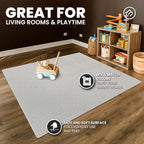 bemaxx Gym Mats Set - 18 pcs EVA Interlocking Foam Floor Tiles (12.6"x12.6"x0.4") 18sqft Protective Gym Flooring Sports Home Workout Exercise Mats Puzzle Garage Fitness Play-Room Pool Treadmill Bike