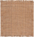 SAFAVIEH Natural Fiber Collection Area Rug - 6' Square, Natural, Handmade Jute, Ideal for Living Room, Bedroom, Dining Space (NF602A)