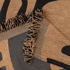 VClife Boho Sofa Cover Pet Sectional Couch Covers, Anti Slip Chenille Sofa Slipcover for 3 Seat, Unique Black Coffee Couch Sofa Covers for 3 Cushion Couch Washable Sofa Covers Throw, 71"X150"