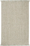 SAFAVIEH Natural Fiber Collection Accent Rug - 2' x 3', Green & Natural, Handmade Woven Fringe Jute, Ideal for High Traffic Areas in Entryway, Living Room, Bedroom (NF826Y)