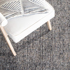 SAFAVIEH Natural Fiber Collection Accent Rug - 4' x 6', Charcoal & Natural, Handmade Woven Fringe Jute, Ideal for High Traffic Areas in Entryway, Living Room, Bedroom (NF826H)