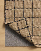 Loloi Chris Loves Julia Fletcher Collection FLE-01 Natural/Black 8'-6" x 11'-6", .37" Pile Height, Area Rug