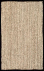nuLOOM 3x5 Elijah Seagrass Area Rug, Black, Solid Farmhouse Style, Cotton Bordered, Basketweave, Natural Fiber, For Bedroom, Dining Room, Living Room, Hallway, Office, Kitchen, Entryway