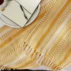 DII Braided Striped Throw, 50x60, Honey Gold