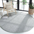 SAFAVIEH Natural Fiber Collection 5' Round Grey NF730F Handmade Farmhouse Premium Jute Area Rug
