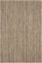 SAFAVIEH Area Rug 3x5 - Natural Fiber Collection - Natural & Grey, Handmade Jute, Farmhouse Style, Chunky Textured Thick Pile (NF447M)