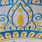 Boho Floor Pillow Cover Round Moroccan Large Pouf Ottoman Room Décor Cushion for Meditation Yoga and Boho Chic Bohemian Furniture Perfect for Living Room, Bedroom, Nursary or Children Room Unstuffed