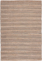 SAFAVIEH Natural Fiber Collection Accent Rug - 4' x 6', Black & Natural, Handmade Boho Farmhouse Rustic Jute & Cotton, Ideal for High Traffic Areas in Entryway, Living Room, Bedroom (NFB654Z)